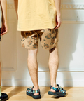 go slow caravan(ゴースローキャラバン) |キャンバス総柄プリントイージーショーツ (MENS)