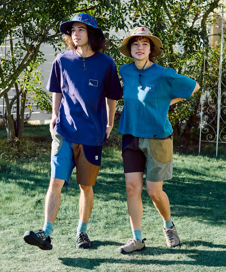 go slow caravan(ゴースローキャラバン) |コットン/ナイロンストレッチ脇ポケクレイジーショーツ (MENS/WOMENS)
