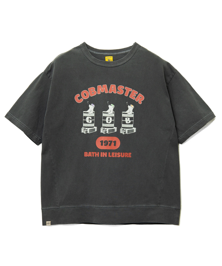 go slow caravan(ゴースローキャラバン) |COBMASTER/コブマスター ピグメント スウェット風ルーズTEE《ドラム缶風呂》(MENS)
