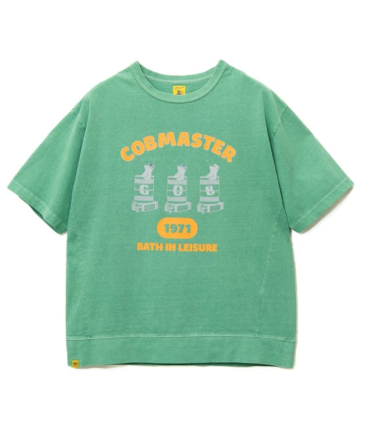 go slow caravan(ゴースローキャラバン) |COBMASTER/コブマスター ピグメント スウェット風ルーズTEE《ドラム缶風呂》(MENS)