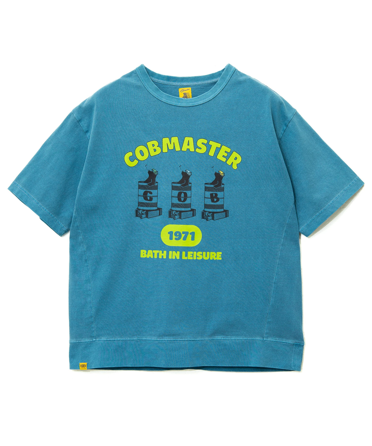 go slow caravan(ゴースローキャラバン) |COBMASTER/コブマスター ピグメント スウェット風ルーズTEE《ドラム缶風呂》(MENS)