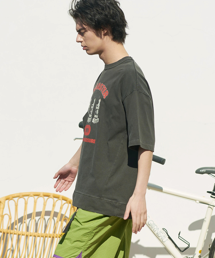 go slow caravan(ゴースローキャラバン) |COBMASTER/コブマスター ピグメント スウェット風ルーズTEE《ドラム缶風呂》(MENS)