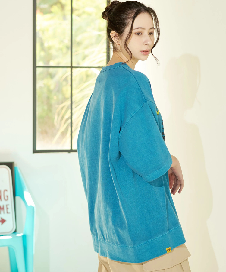 go slow caravan(ゴースローキャラバン) |COBMASTER/コブマスター ピグメント スウェット風ルーズTEE《ドラム缶風呂》(MENS)