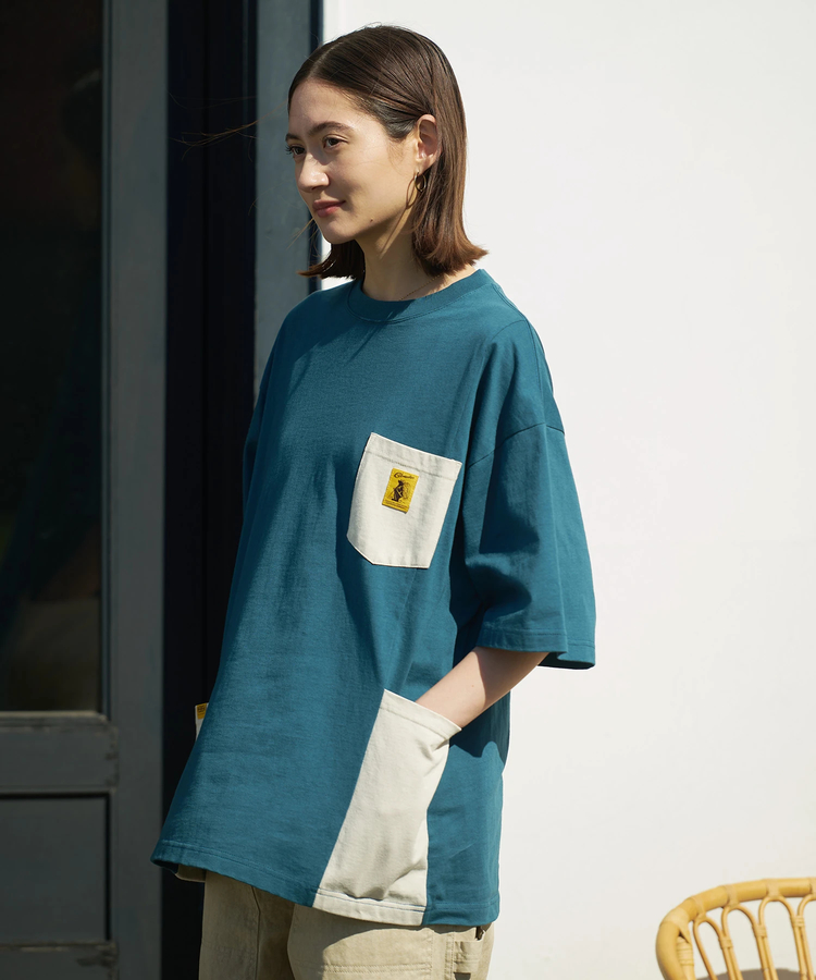 go slow caravan(ゴースローキャラバン) |COBMASTER/コブマスター 吸水速乾天竺ラゲッジポケットビッグTEE (MENS)