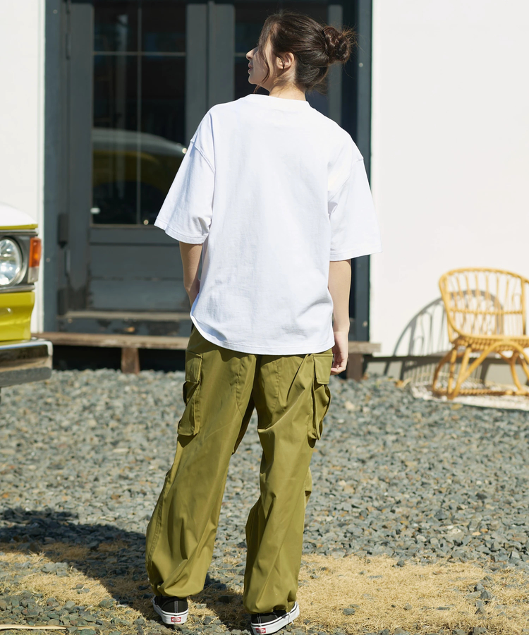 go slow caravan(ゴースローキャラバン) |COBMASTER/コブマスター ピグメント ポケット刺繍ルーズTEE《クライマーベアー》 (MENS)
