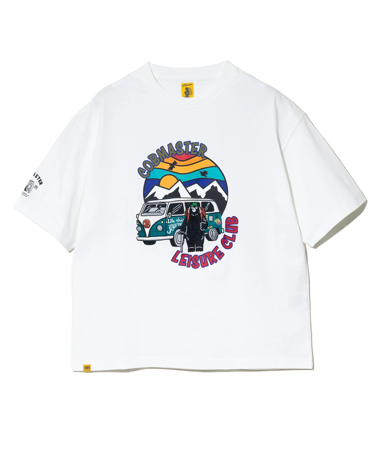 go slow caravan(ゴースローキャラバン) |COBMASTER/コブマスター 吸水速乾天竺刺繍ルーズTEE《旅するベアー》(MENS)