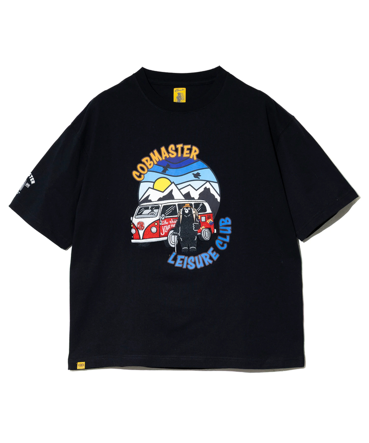 go slow caravan(ゴースローキャラバン) |COBMASTER/コブマスター 吸水速乾天竺刺繍ルーズTEE《旅するベアー》(MENS)