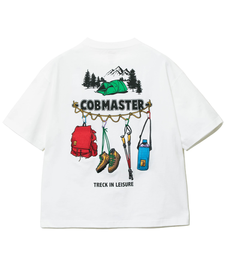 go slow caravan(ゴースローキャラバン) |COBMASTER/コブマスター 吸水速乾天竺刺繍ルーズTEE《トレッキングツール》(MENS)