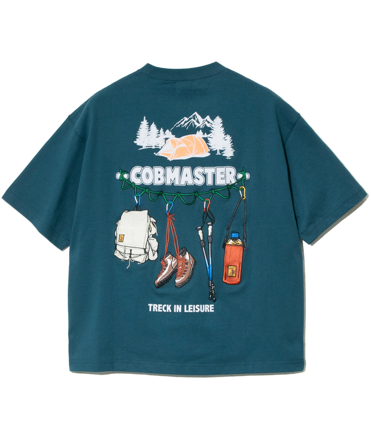 go slow caravan(ゴースローキャラバン) |COBMASTER/コブマスター 吸水速乾天竺刺繍ルーズTEE《トレッキングツール》(MENS)