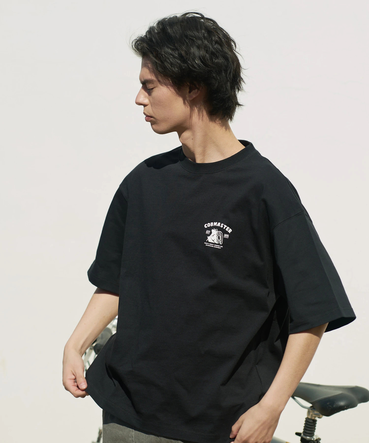 go slow caravan(ゴースローキャラバン) |COBMASTER/コブマスター 吸水速乾天竺刺繍ルーズTEE《トレッキングツール》(MENS)