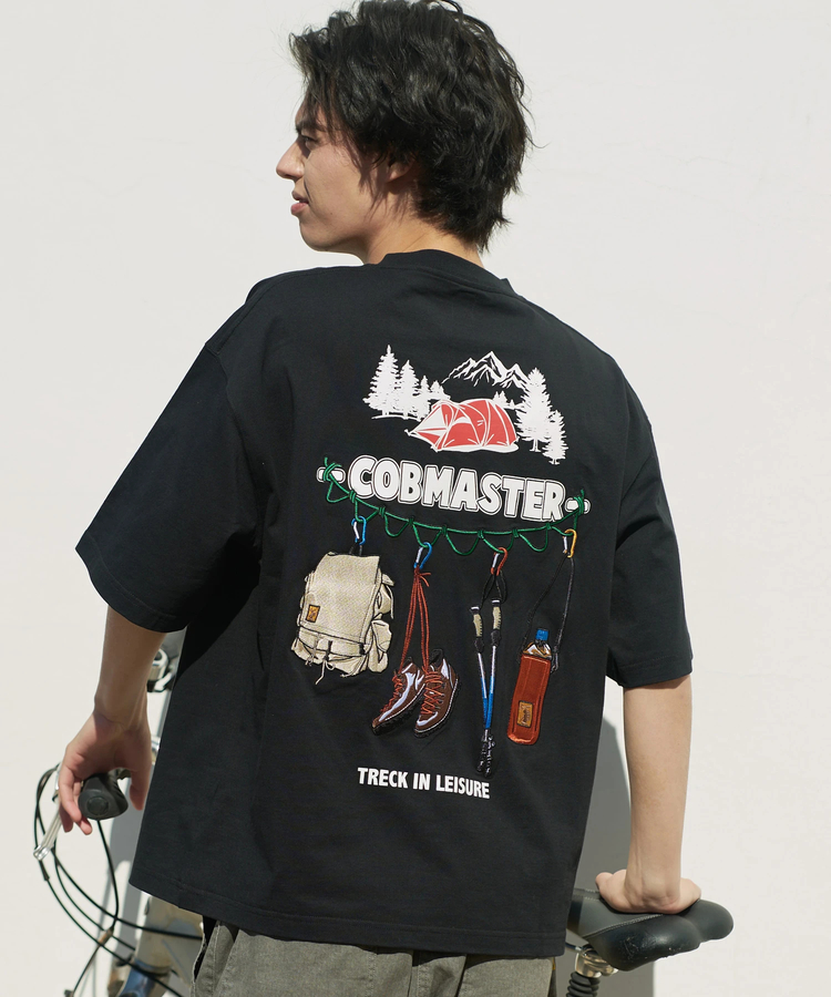 go slow caravan(ゴースローキャラバン) |COBMASTER/コブマスター 吸水速乾天竺刺繍ルーズTEE《トレッキングツール》(MENS)