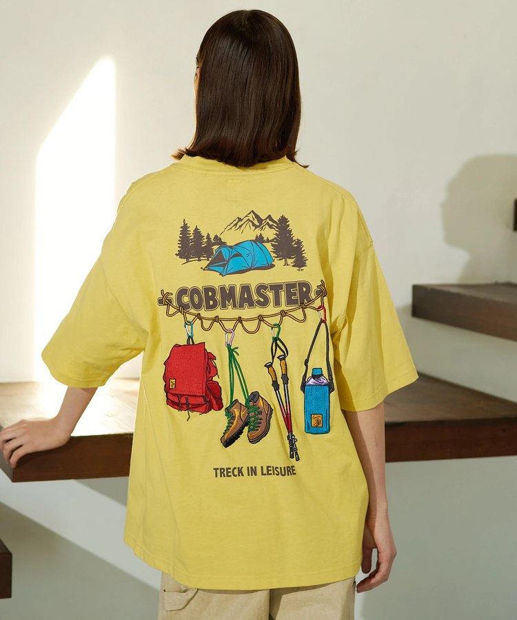 go slow caravan(ゴースローキャラバン) |COBMASTER/コブマスター 吸水速乾天竺刺繍ルーズTEE《トレッキングツール》(MENS)