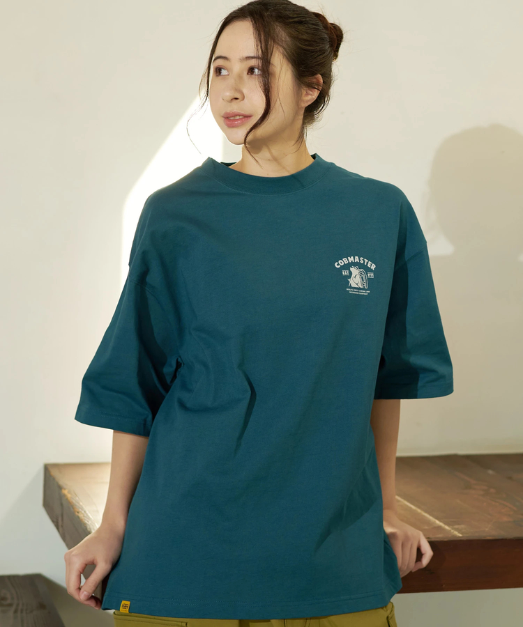 go slow caravan(ゴースローキャラバン) |COBMASTER/コブマスター 吸水速乾天竺刺繍ルーズTEE《トレッキングツール》(MENS)