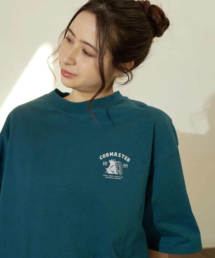 go slow caravan(ゴースローキャラバン) |COBMASTER/コブマスター 吸水速乾天竺刺繍ルーズTEE《トレッキングツール》(MENS)