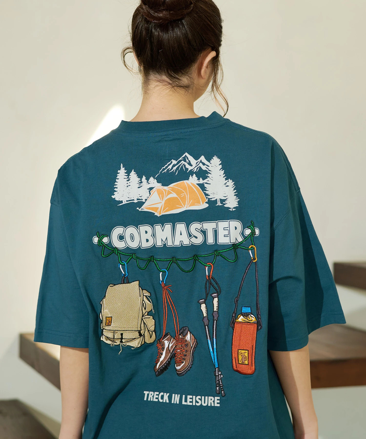 go slow caravan(ゴースローキャラバン) |COBMASTER/コブマスター 吸水速乾天竺刺繍ルーズTEE《トレッキングツール》(MENS)