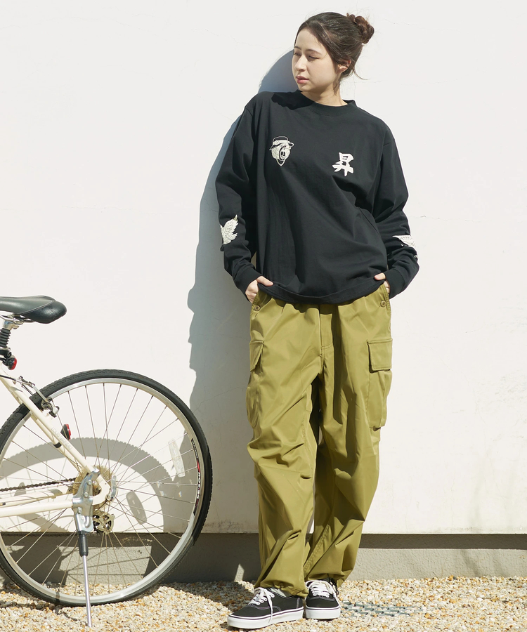 go slow caravan(ゴースローキャラバン) |COBMASTER/コブマスター 吸水速乾天竺刺繍ベーシックL/STEE《南アルプス》 (MENS)