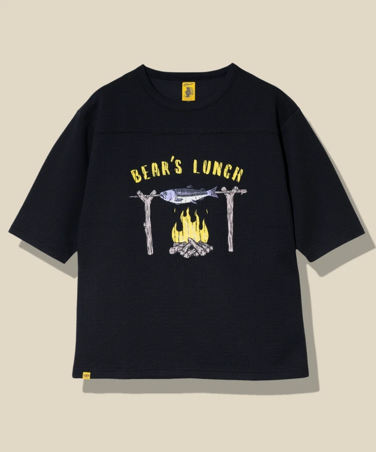 go slow caravan(ゴースローキャラバン) |COBMASTER/コブマスター ワッフル五分袖ルーズTEE《ベアーズランチ》 (MENS)