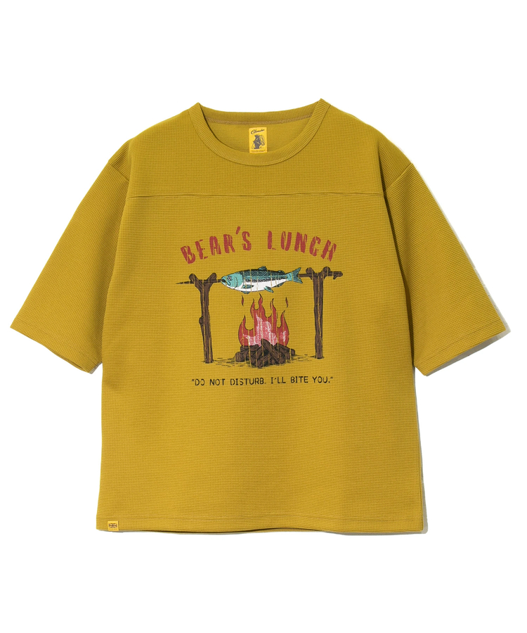 go slow caravan(ゴースローキャラバン) |COBMASTER/コブマスター ワッフル五分袖ルーズTEE《ベアーズランチ》 (MENS)