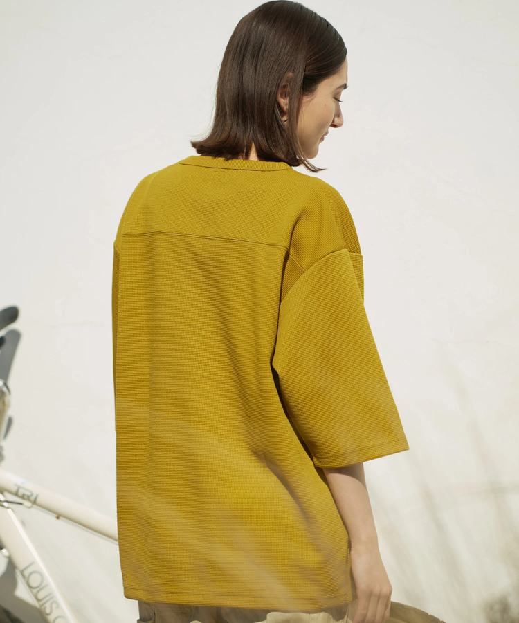 go slow caravan(ゴースローキャラバン) |COBMASTER/コブマスター ワッフル五分袖ルーズTEE《ベアーズランチ》 (MENS)