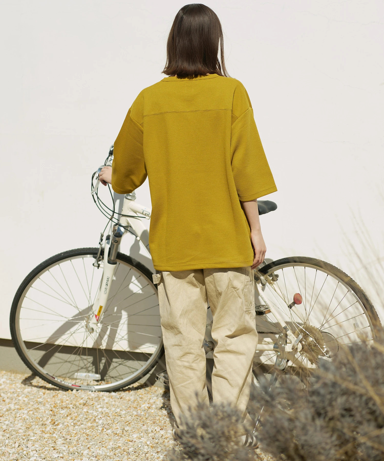 go slow caravan(ゴースローキャラバン) |COBMASTER/コブマスター ワッフル五分袖ルーズTEE《ベアーズランチ》 (MENS)