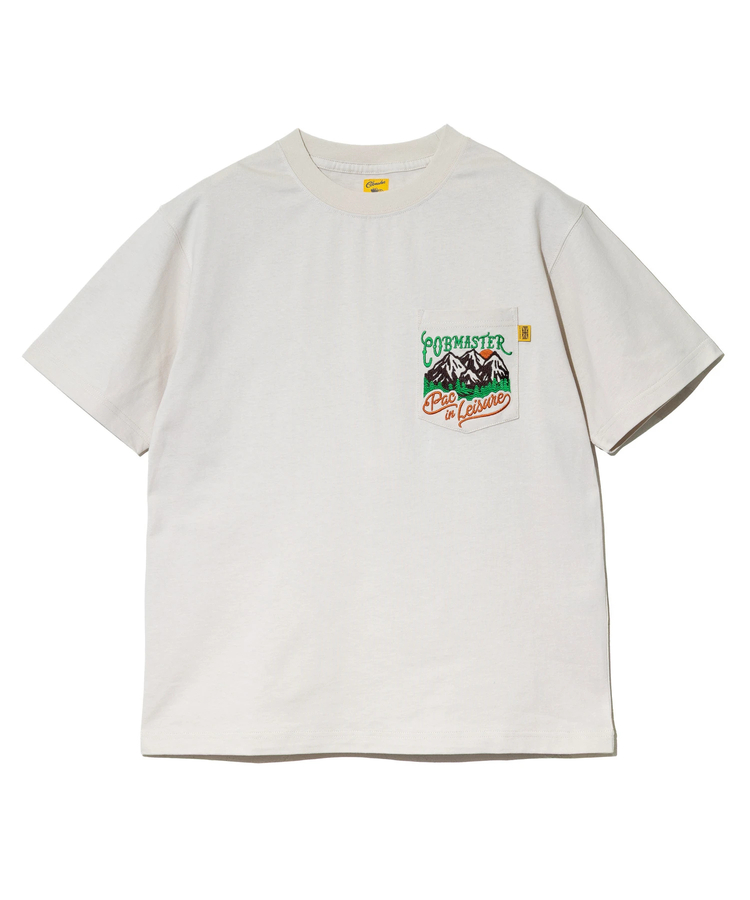 【ラッピング無料】 COBMASTER/コブマスター 吸水速乾天竺ポケット刺繍ベーシックTEE 人形