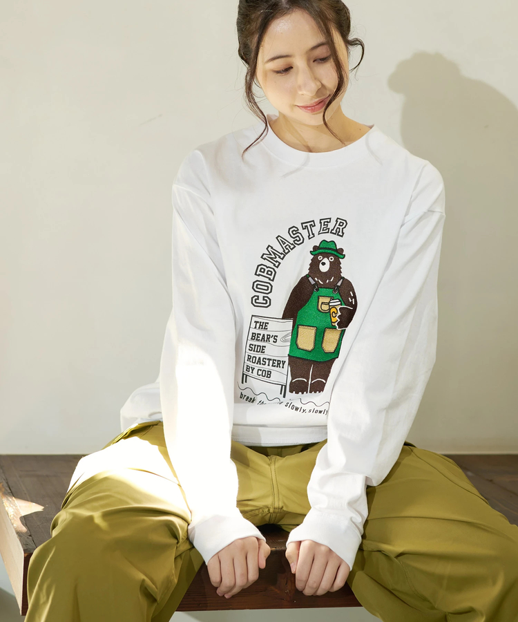 go slow caravan(ゴースローキャラバン) |COBMASTER/コブマスター ピグメント刺繍ベーシックL/STEE《バリスタベアー》 (MENS)