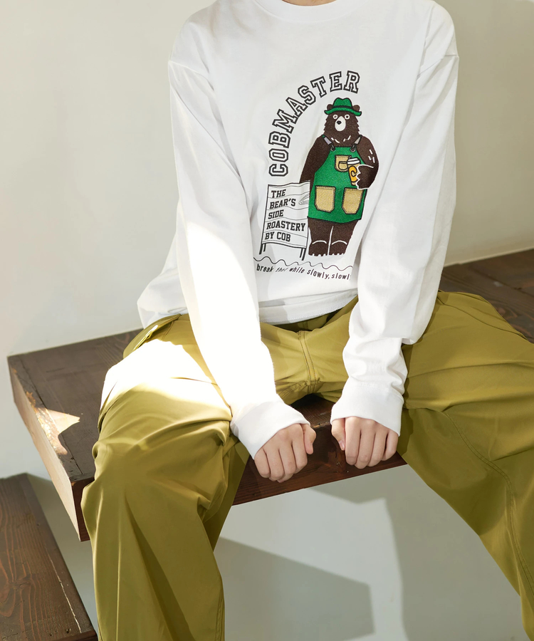 go slow caravan(ゴースローキャラバン) |COBMASTER/コブマスター ピグメント刺繍ベーシックL/STEE《バリスタベアー》 (MENS)