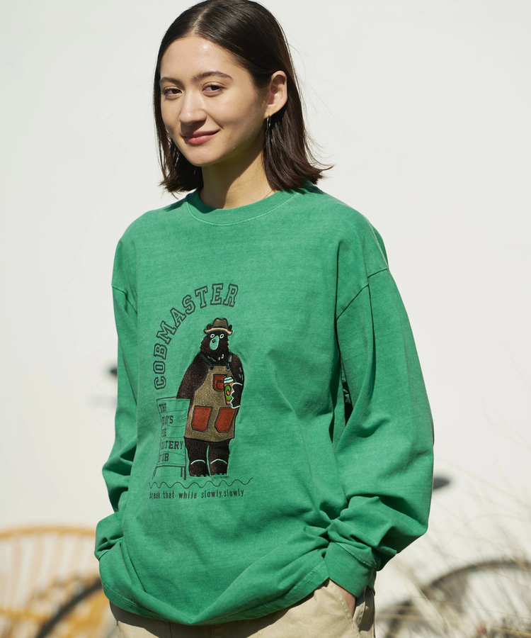 go slow caravan(ゴースローキャラバン) |COBMASTER/コブマスター ピグメント刺繍ベーシックL/STEE《バリスタベアー》 (MENS)