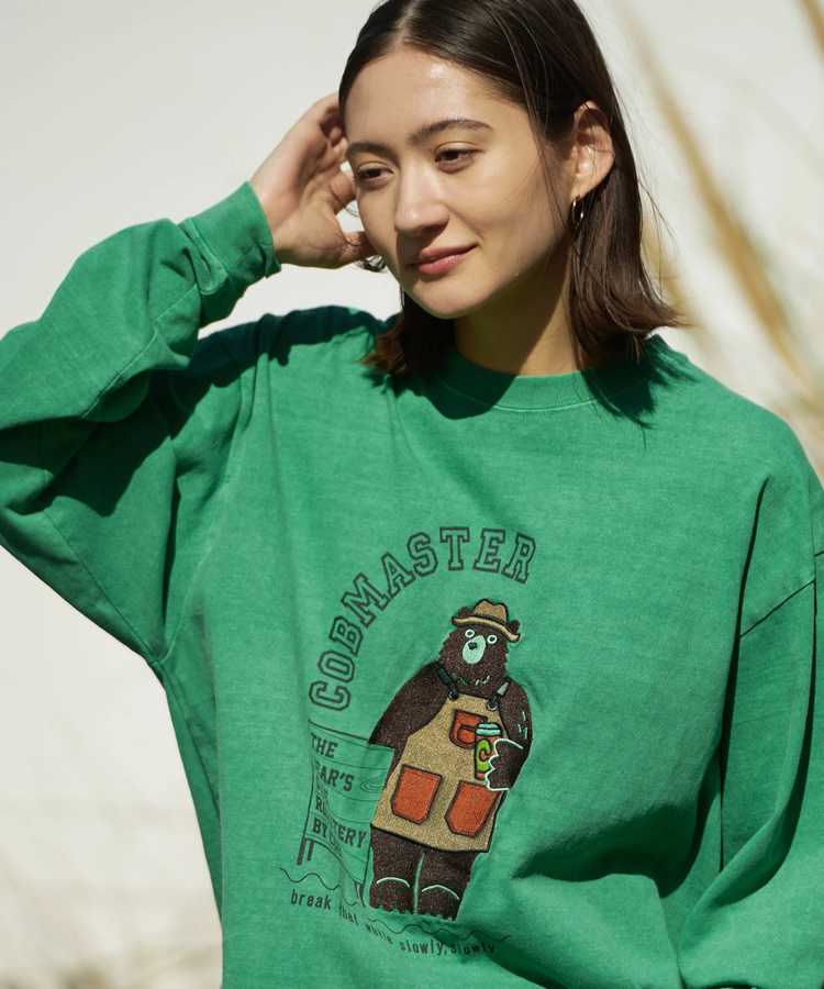 go slow caravan(ゴースローキャラバン) |COBMASTER/コブマスター ピグメント刺繍ベーシックL/STEE《バリスタベアー》 (MENS)