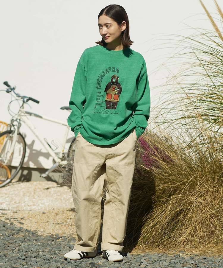 go slow caravan(ゴースローキャラバン) |COBMASTER/コブマスター ピグメント刺繍ベーシックL/STEE《バリスタベアー》 (MENS)