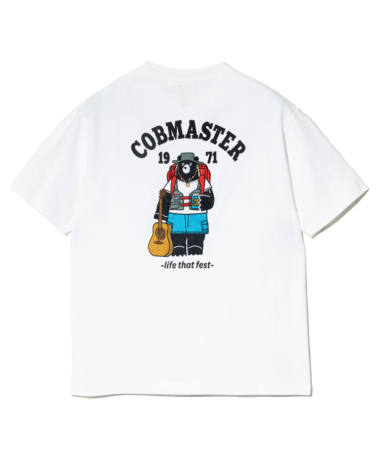 go slow caravan(ゴースローキャラバン) |COBMASTER/コブマスター 吸水速乾天竺刺繍ベーシックTEE《フェスベアー》 (MENS)