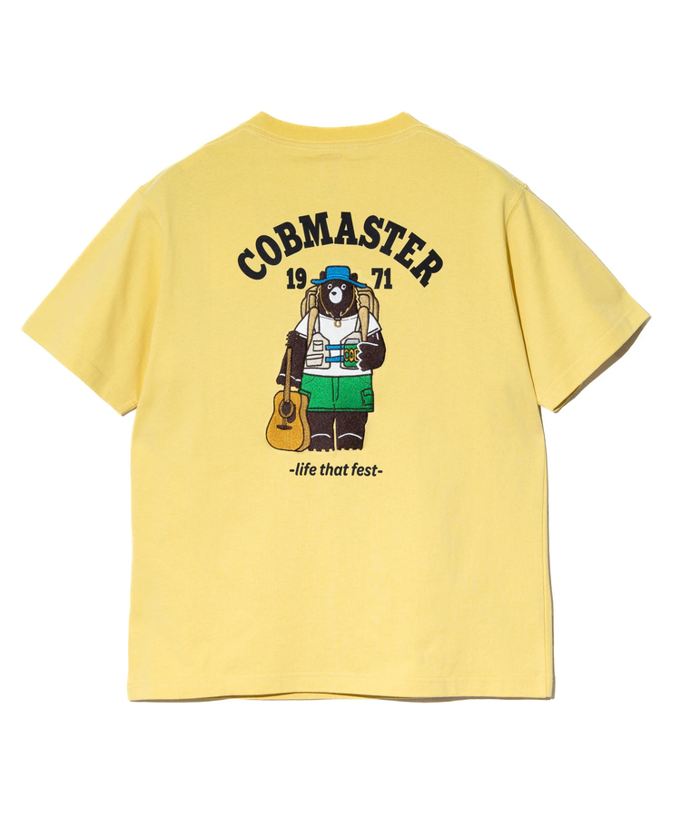 go slow caravan(ゴースローキャラバン) |COBMASTER/コブマスター 吸水速乾天竺刺繍ベーシックTEE《フェスベアー》 (MENS)