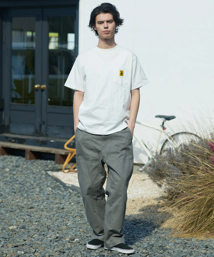go slow caravan(ゴースローキャラバン) |COBMASTER/コブマスター 吸水速乾天竺刺繍ベーシックTEE《フェスベアー》 (MENS)