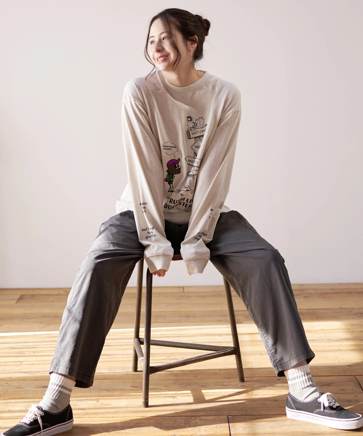 go slow caravan(ゴースローキャラバン) |DUCKSTER/ダックスター 吸水速乾天竺 刺繍L/STEE《AN RUSH LIFE》 (MENS)