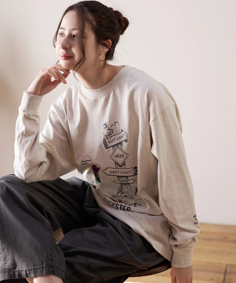 go slow caravan(ゴースローキャラバン) |DUCKSTER/ダックスター 吸水速乾天竺 刺繍L/STEE《AN RUSH LIFE》 (MENS)