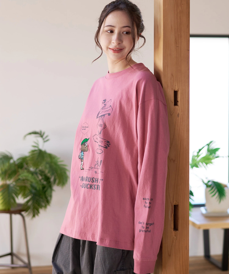 go slow caravan(ゴースローキャラバン) |DUCKSTER/ダックスター 吸水速乾天竺 刺繍L/STEE《AN RUSH LIFE》 (MENS)