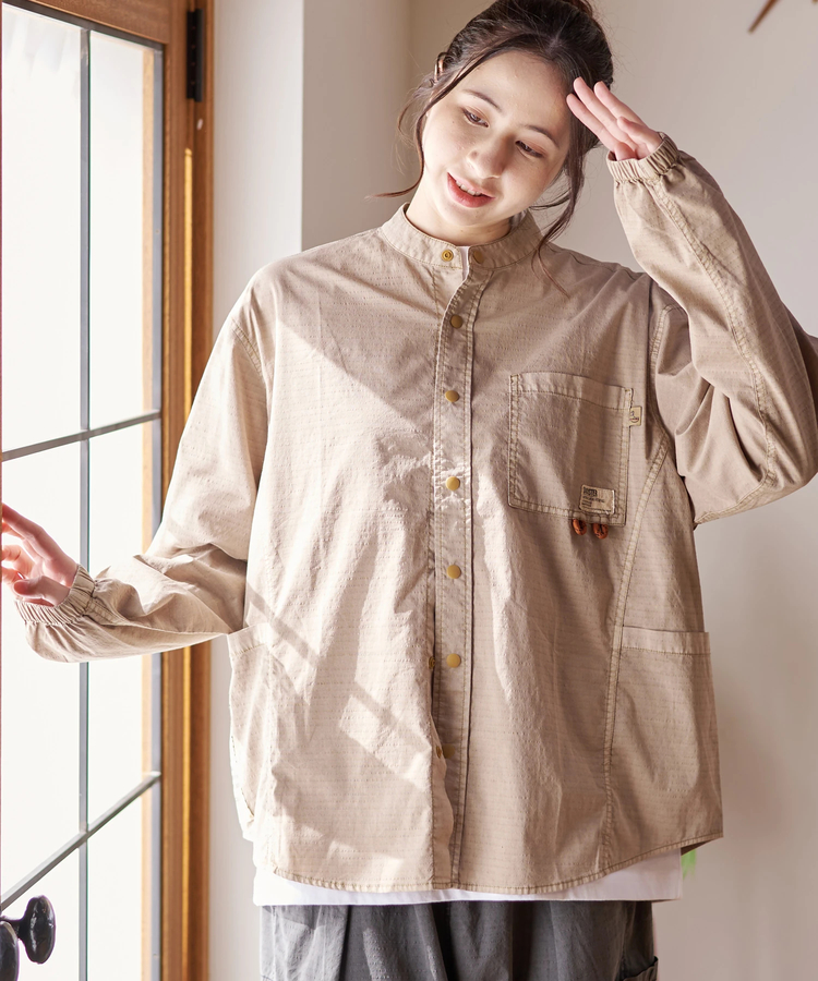 go slow caravan(ゴースローキャラバン) |DUCKSTER/ダックスター ピグメントリップストップ 3マイルシャツ (MENS)