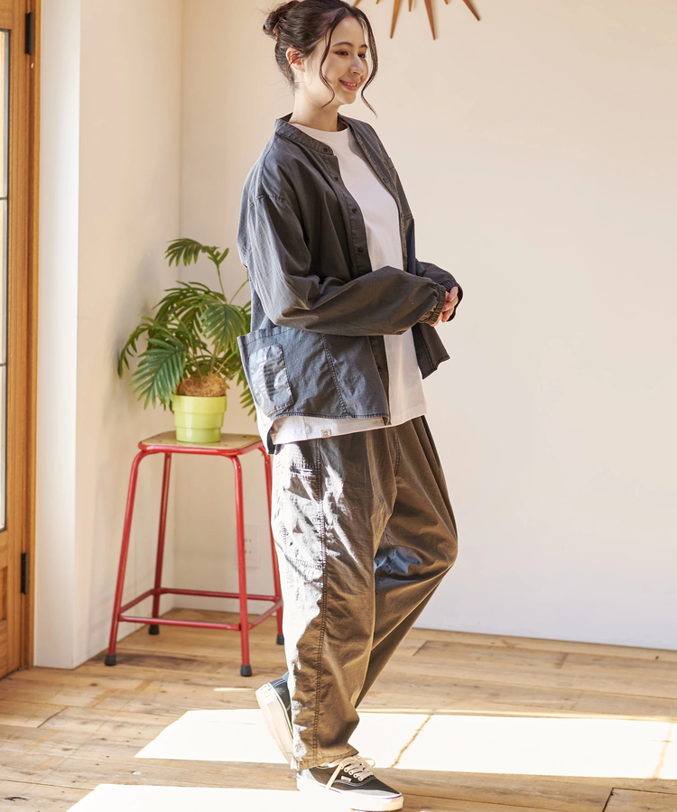 go slow caravan(ゴースローキャラバン) |DUCKSTER/ダックスター ピグメントリップストップ 3マイルシャツ (MENS)