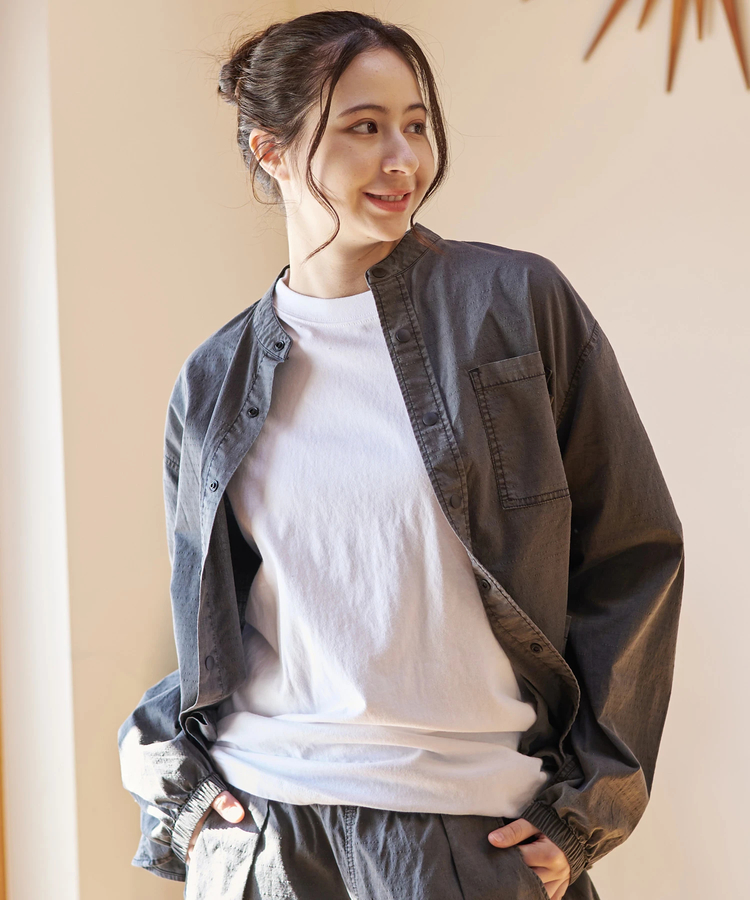 go slow caravan(ゴースローキャラバン) |DUCKSTER/ダックスター ピグメントリップストップ 3マイルシャツ (MENS)