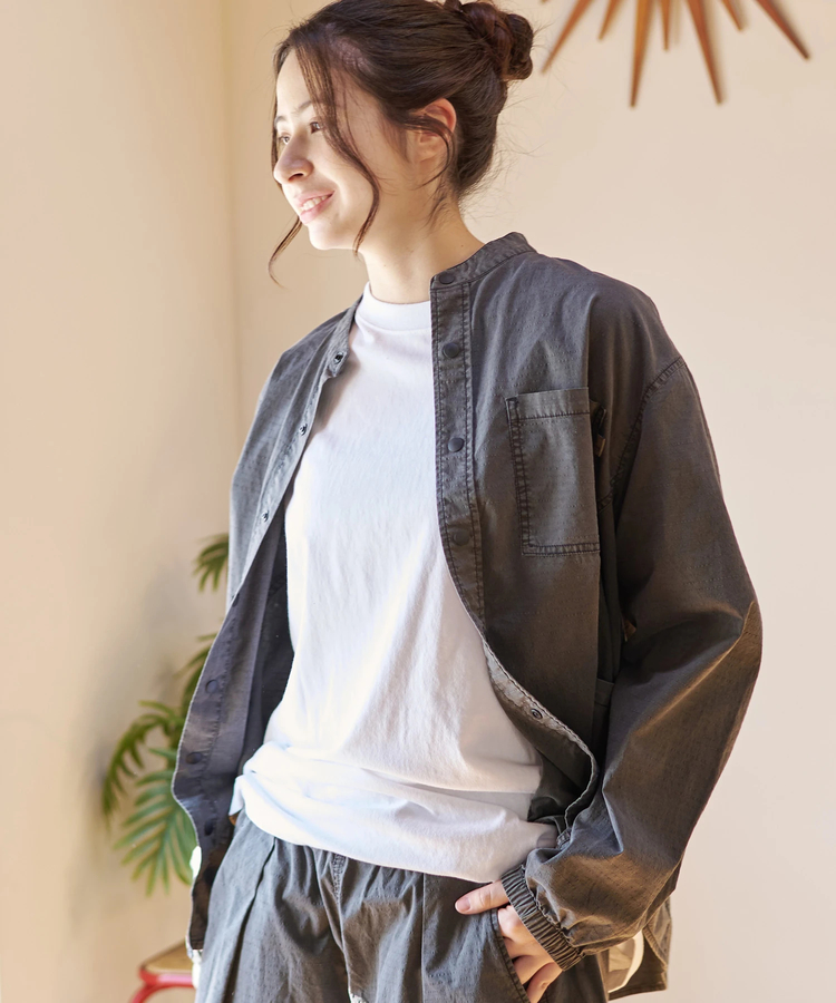 go slow caravan(ゴースローキャラバン) |DUCKSTER/ダックスター ピグメントリップストップ 3マイルシャツ (MENS)