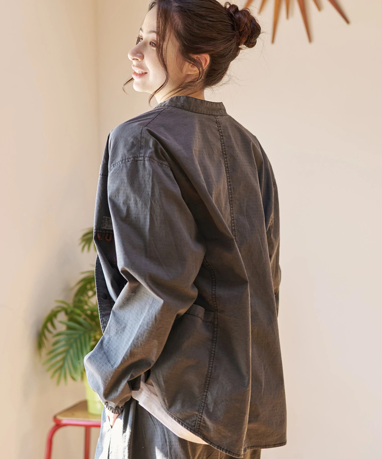 go slow caravan(ゴースローキャラバン) |DUCKSTER/ダックスター ピグメントリップストップ 3マイルシャツ (MENS)