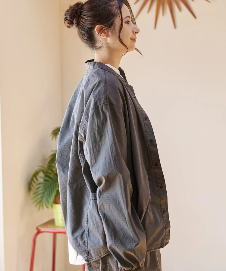 go slow caravan(ゴースローキャラバン) |DUCKSTER/ダックスター ピグメントリップストップ 3マイルシャツ (MENS)