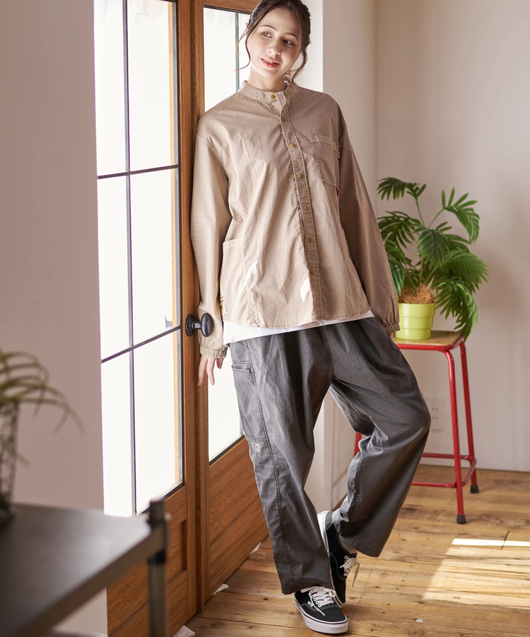 go slow caravan(ゴースローキャラバン) |DUCKSTER/ダックスター ピグメントリップストップ 3マイルシャツ (MENS)