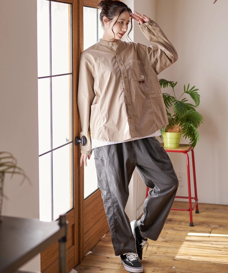 go slow caravan(ゴースローキャラバン) |DUCKSTER/ダックスター ピグメントリップストップ 3マイルシャツ (MENS)