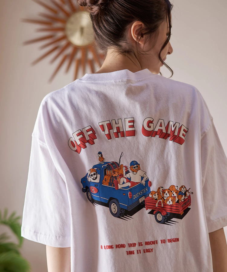 go slow caravan(ゴースローキャラバン) |DUCKSTER/ダックスター 吸水速乾天竺 リラックスフィットTEE《OFF THE GAME》(MENS)