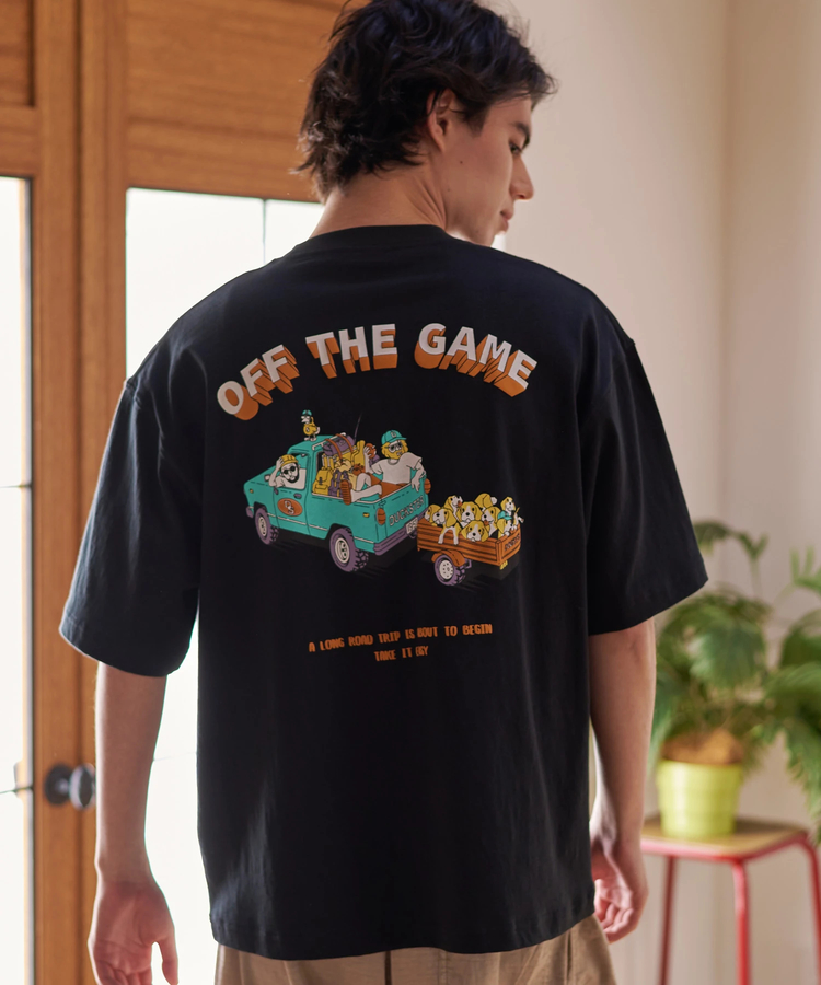 go slow caravan(ゴースローキャラバン) |DUCKSTER/ダックスター 吸水速乾天竺 リラックスフィットTEE《OFF THE GAME》(MENS)