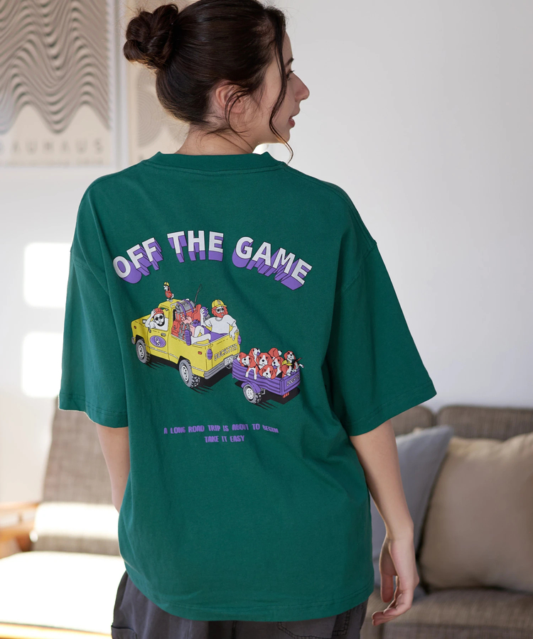 go slow caravan(ゴースローキャラバン) |DUCKSTER/ダックスター 吸水速乾天竺 リラックスフィットTEE《OFF THE GAME》(MENS)