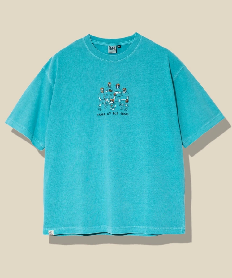go slow caravan(ゴースローキャラバン) |DUCKSTER/ダックスター ピグメント リラックスフィットTEE《MAKE UP FOR TEAM》(MENS)
