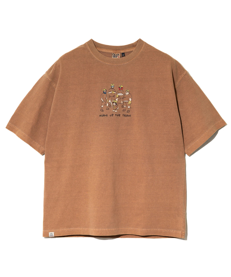 go slow caravan(ゴースローキャラバン) |DUCKSTER/ダックスター ピグメント リラックスフィットTEE《MAKE UP FOR TEAM》(MENS)