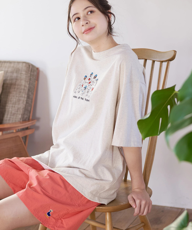 go slow caravan(ゴースローキャラバン) |DUCKSTER/ダックスター ピグメント リラックスフィットTEE《MAKE UP FOR TEAM》(MENS)